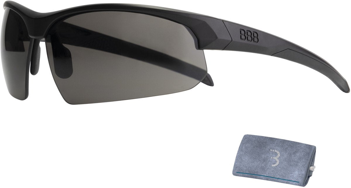 Bbb Cycling Lunettes de Cyclisme pour Hommes et Femmes - Lunettes de Cyclisme avec 3 lentilles interchangeables - Lunettes de vélo de Course légères - Noir Mat - Impressionner bsg-58