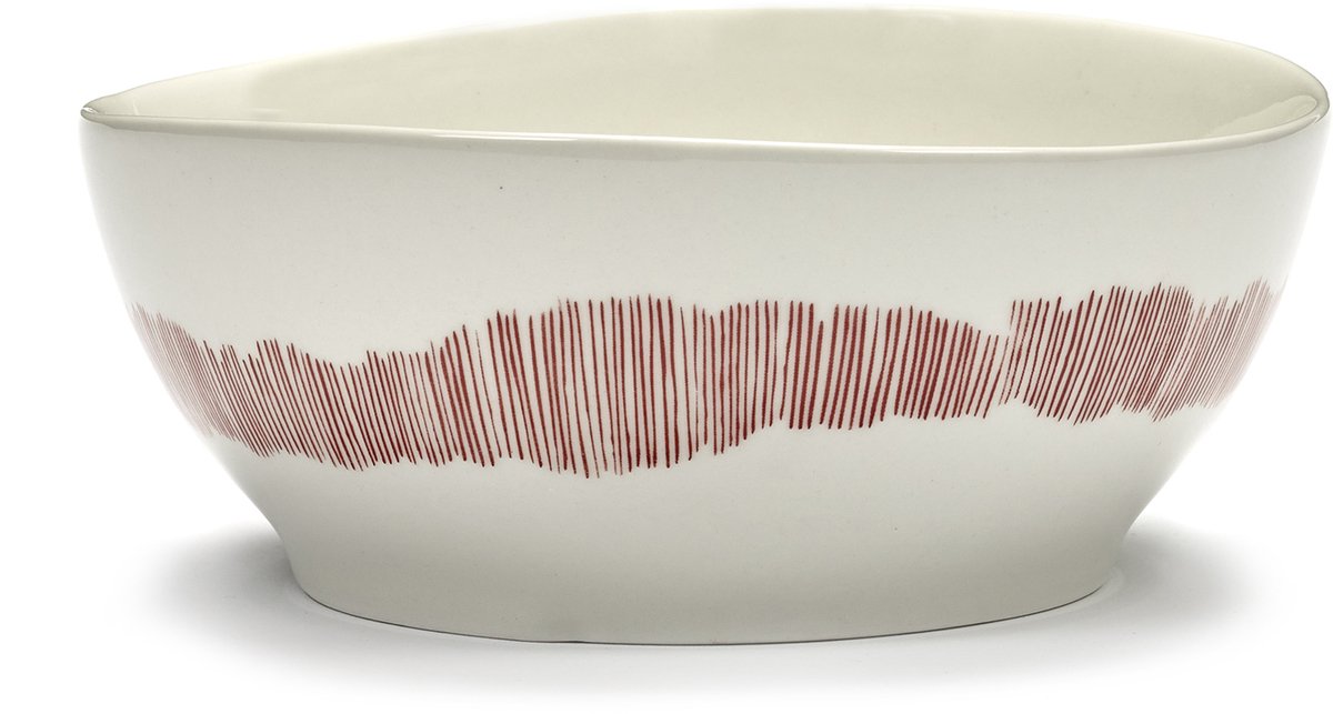 Serax - fête ottolenghi - bol s - blanc rouge - 16 ø - 4 pièces