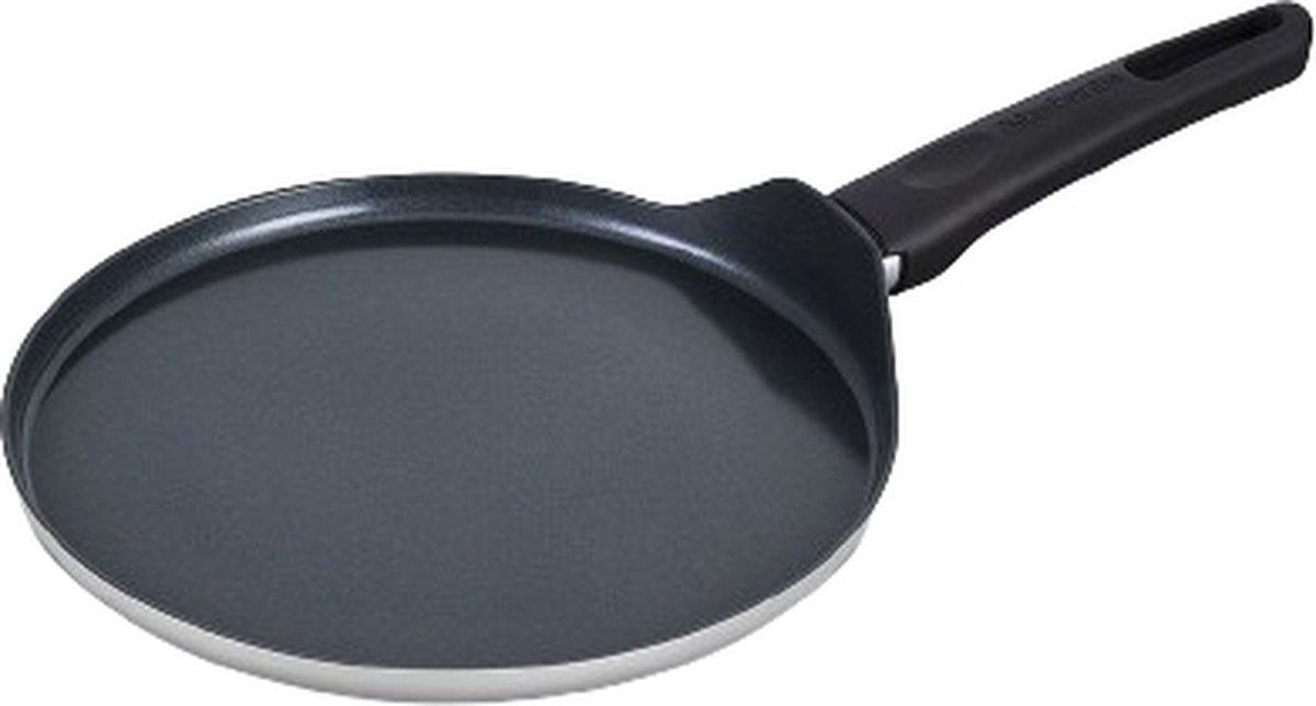 Poêle à crêpes Brabantia indu+ - ø 24 cm - poêle à crêpes - revêtement antiadhésif en céramique - convient pour induction - 100% sans PFA - passe au lave-vaisselle - gris