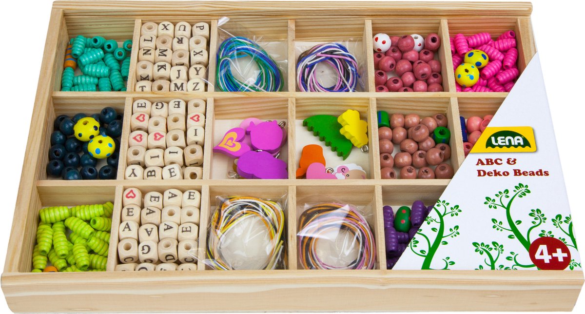Grande cassette de perles en bois Lena