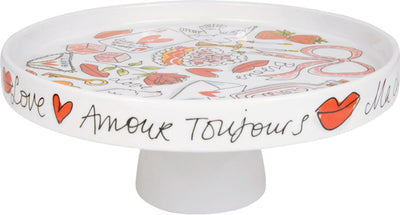 Blond Amsterdam, spéciaux, love : gâteau plat bordé 24 cm