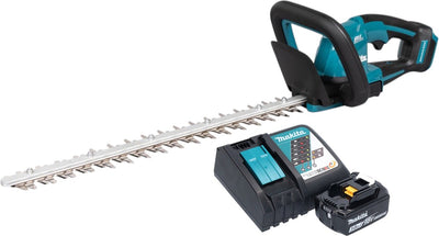 Makita duh 506 rf taille-haie à batterie 18 v 50 cm brushless + 1x batterie rechargeable 3,0 ah + chargeur