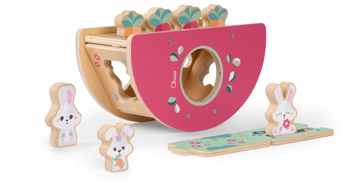 Chicco mes amis en bois la colline des lapins