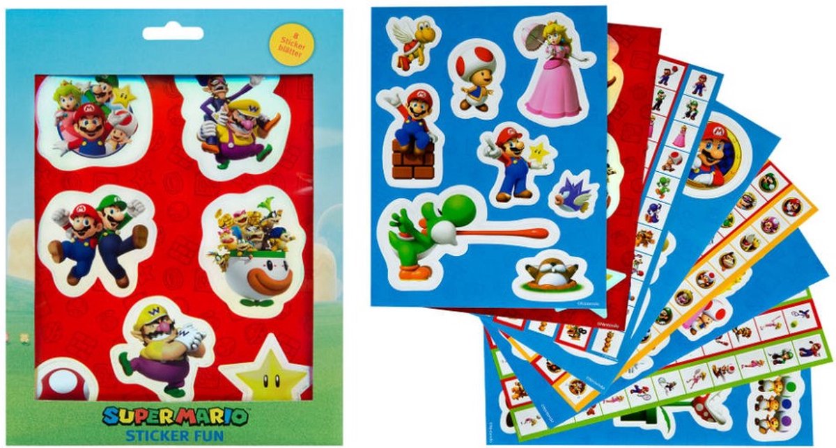 Ensemble d'autocollants Super Mario