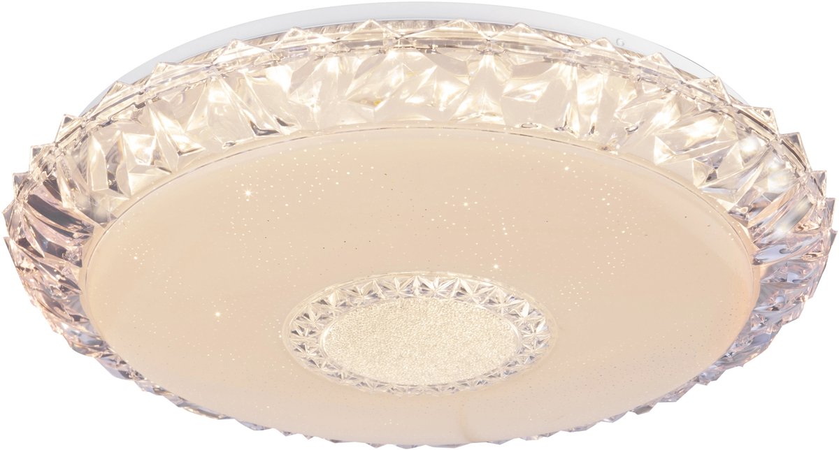 Globo - plafonnier - eddie - blanc - métal - ø 50cm - led - 48413-40sh