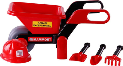Toys Cavallino Toys Cavallino Mammoet Whelbarrow avec casque et outils, 5LDG.