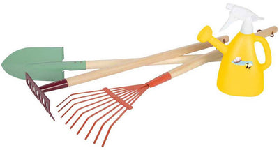 Petit pied - outil de jardin avec arrosage peut minuscule jardin, 4dlg.