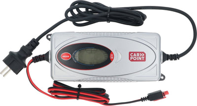 Chargeur de batterie Carpoint bx-2d 12v 24v - entièrement automatique - cycle de charge en 8 étapes - affichage clair - 7,5 ampères lithium