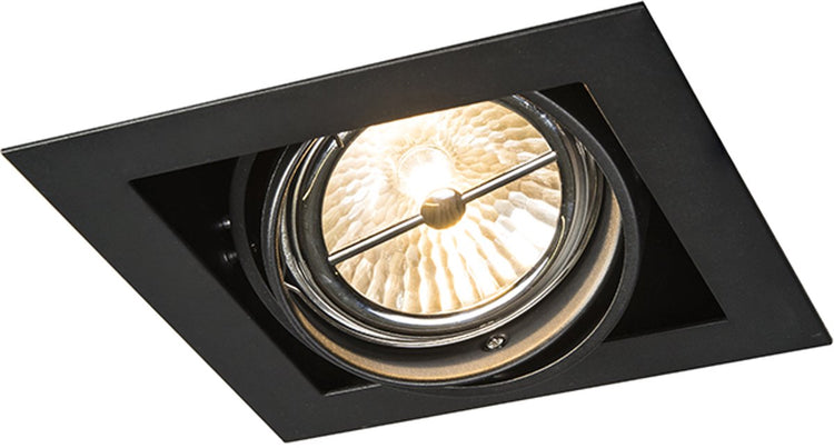 Spot encastrable Qazqa noir ar111 orientable - oneon