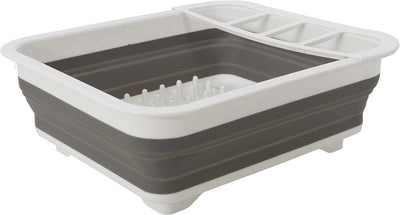Gimex - égouttoir à vaisselle - pliable - gris blanc