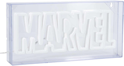 Paladone Marvel LED Neon Logo Light Sign – pour montage mural ou autoportant – Cadeau de décoration de salle Marvel sous licence officielle