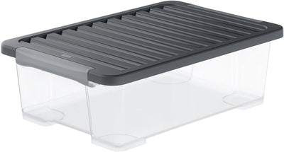 Boîtes de rangement Rotho Core Plus - verrouillables - lot de 4 - empilables - 30 litres