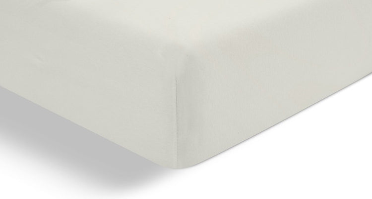 Drap-housse Cendrillon - convient pour sommier tapissier - jersey - 180x200 cm - jusqu'à 25 cm - ivoire