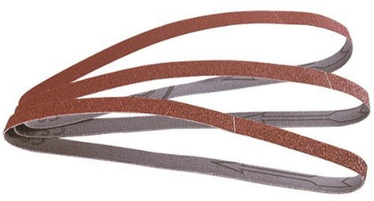 Wolfcraft - bandes abrasives pour ponceuse à bande 13 x 457 mm - grain 40 - 3 pièces - 1724000