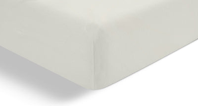Drap-housse Cendrillon - convient pour sommier tapissier - jersey - 180x210 220 cm - jusqu'à 25 cm - ivoire