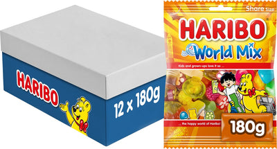 Haribo World Mix - mélange de bonbons - 12 x 180g