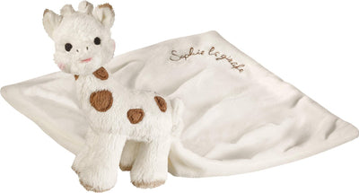 Sophie la girafe doudou chérie - doudou bébé - doudou bébé - cadeau maternité - cadeau baby shower - dans coffret cadeau luxueux blanc beige - à partir de 0 mois - 25 x 25 cm
