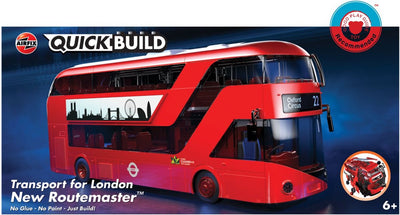 Kit de modèle Airfix - J6050 QuickBuild Transport pour Londres New Routemaster Plastic - - Kit de modèle