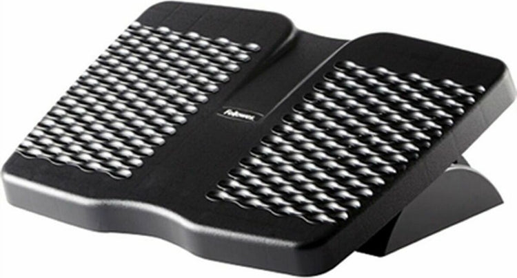 Fellowes rafraîchir - repose-pieds de bureau - nervures de massage - ergonomique et réglable - noir