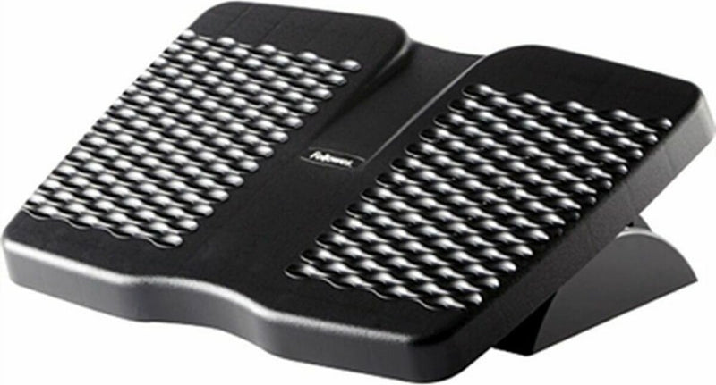 Fellowes rafraîchir - repose-pieds de bureau - nervures de massage - ergonomique et réglable - noir