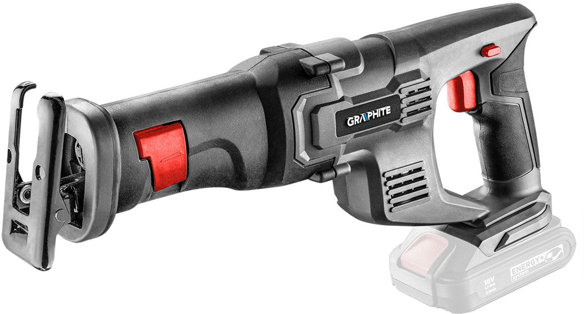 Scie alternative à batterie graphite, 18v, li-ion énergie+ 58g017
