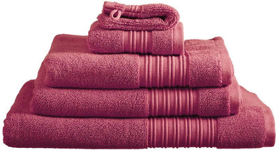 Ensemble de 3 gants de toilette transparents Beddinghouse - rouge