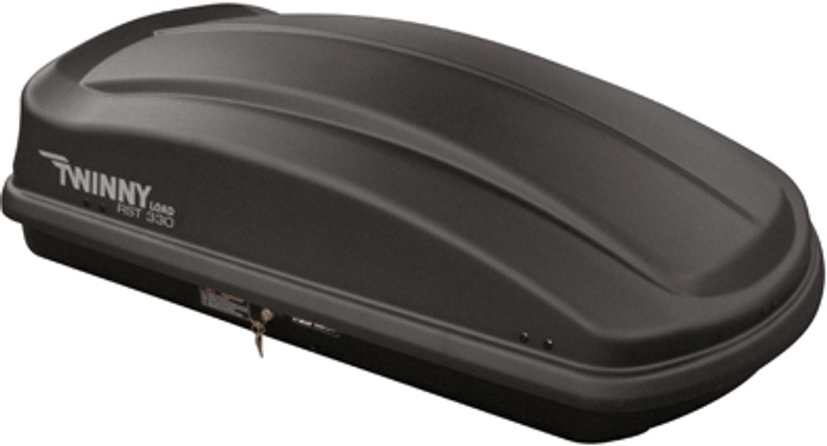 Coffre de toit Twinny Load RST+ 330 - capacité 330 litres - capacité de charge maximale 75kg - serrure centrale verrouillable à 2 points - fixation rapide - dimensions 138x78x36cm