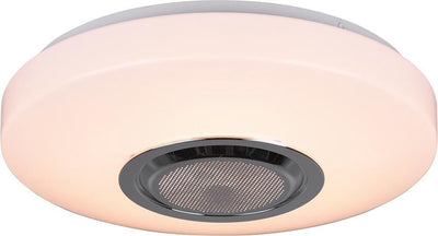 Rl vis ta lumière réalité maia - plafonnier - blanc - incl. 1x SMD 10 - télécommande - variateur intégré - haut-parleur Bluetooth - veilleuse - ne convient pas pour variateur externe - montage mural et plafond - changeur de couleurs RGBW - D : 33 cm