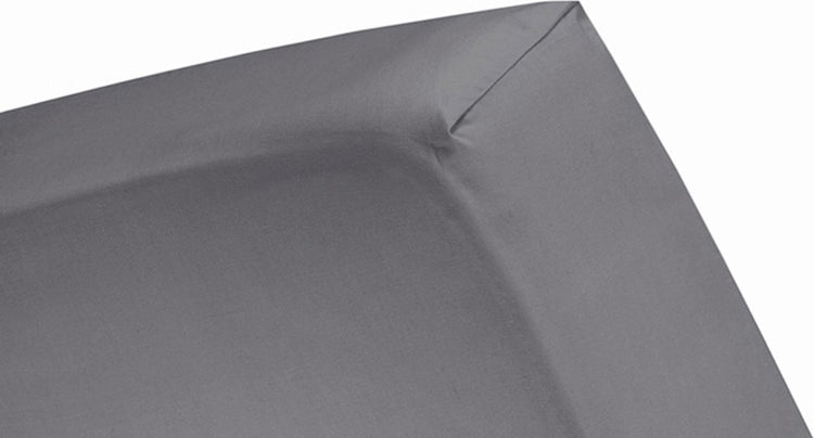 Drap-housse Cendrillon - adapté au sommier tapissier - jersey - 180x200 cm - jusqu'à 25 cm - anthracite
