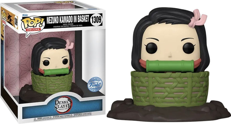 Funko-pop ! demon slayer - nezuko in basket deluxe - édition spéciale exclusive