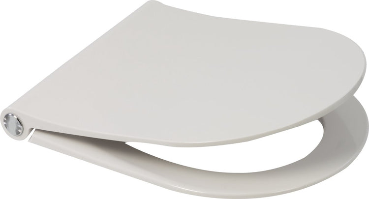 Abattant de toilette Plieger kansas sway d2 (par pressalit) - abattant de toilette en forme de D - duroplast - blanc - avec couvercle - fermeture en douceur - dégagement rapide