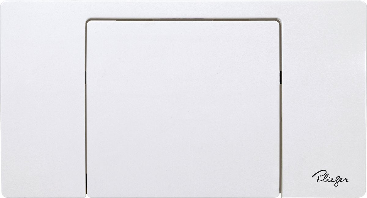 Panneau de commande Plieger neckar - panneau de commande WC blanc - commande frontale - 1 bouton start stop