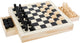 Boîte de jeu de petit pied 3In1 Dams d'échecs Molenspel
