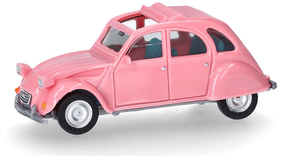Herpa citron 2cv faltdach ouvert, rose