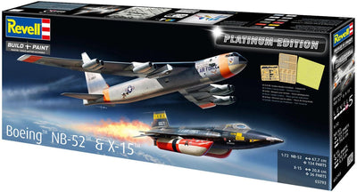 Revell 03793 Boeing NB-52 X-15 Combo Set – Avions d'essai de la NASA – Kit de modèle à l'échelle 1:144