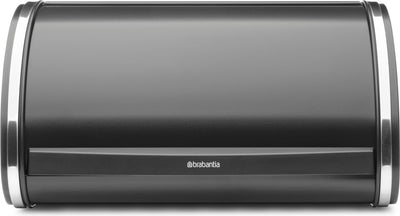 Boîte à pain Brabantia - avec couvercle coulissant - moyenne - noir mat