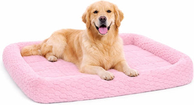 Coussin pour chien Flamingo - panier pour chien - naya rectangulaire rose avec bord 116x69cm - confort de couchage luxueux - doux et robuste
