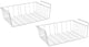 Metaltex Metaltex Babette Paniers suspendus 40x26x14 cm 2 pièces blanches