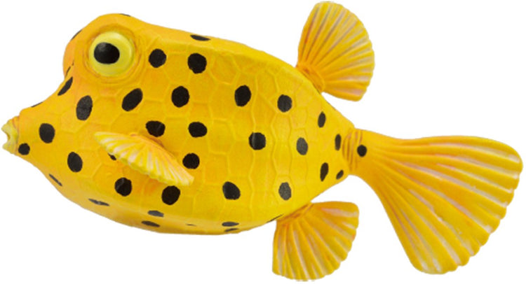 Figurine Collecta - poisson-coffre jaune - (s) - animaux marins - peint à la main - miniature