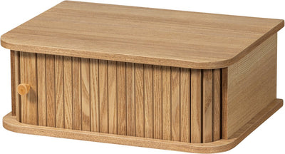 Table de chevet suspendue Woood jena - gauche droite - naturel - bois