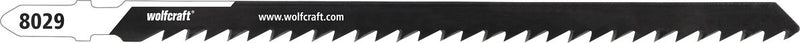 Wolfcraft - Lame de scie sauteuse PVC 100 mm - Lame HCS avec tige en T - idéale pour le plastique, les tuyaux PP PVC - 8029000