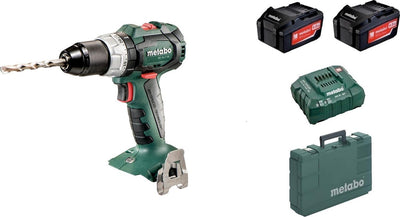 Perceuse-visseuse sans fil Metabo BS 18 LT BL – 18 V – sans balais – 60 nm – avec 2 batteries 4,0 Ah, chargeur et coffret