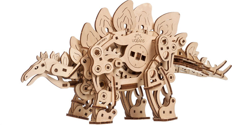 Ugears modélisme 3D - stégosaure - kit de construction mécanique bois - jouets éducatifs
