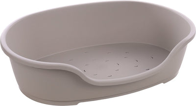 Panier Flamingo tuck ovale gris – taille xxl – 102,5×67×27 cm – panier pour chien en plastique extra large pour grandes races