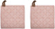 Unbranded sans marque maniques tiseco myrna – coton – lot de 2 pièces – 20x20cm – rose
