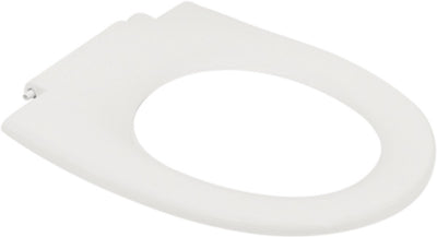 Abattant WC Plieger 300s - abattant WC en forme de D - duroplast - blanc - sans couvercle - adapté aux toilettes Geberit