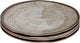 Bo-camp - assiette petit déjeuner - halo - 4 pièces - mélamine - beige