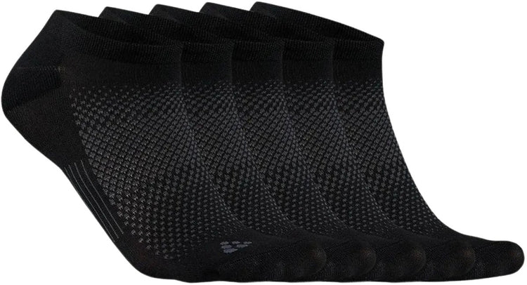 Craft active footies 5-pack chaussettes de sport unisexes - noir
