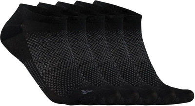 Craft active footies 5-pack chaussettes de sport unisexes - noir
