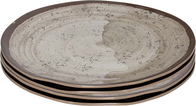 Bo-camp - assiette petit déjeuner - halo - 4 pièces - mélamine - beige